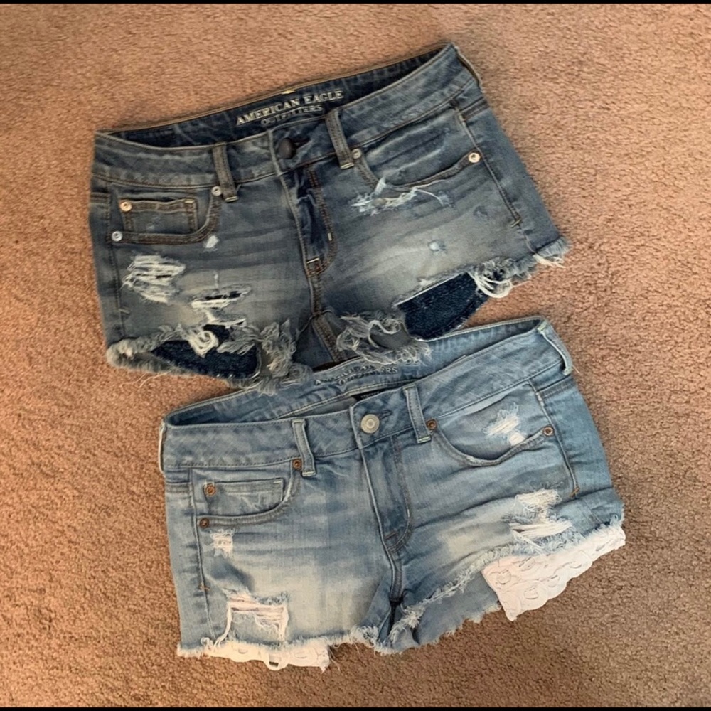 2 Jean Shorts American Eagle